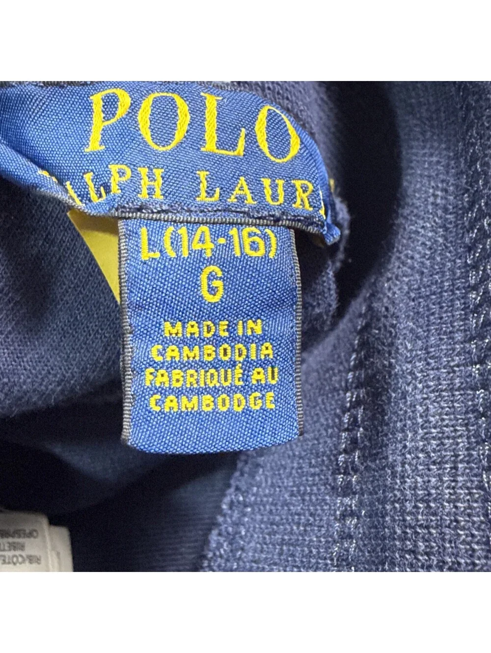 Polo Ralph Lauren Boys Color Blocked Fleece Jogger Pants Size L (14-16)